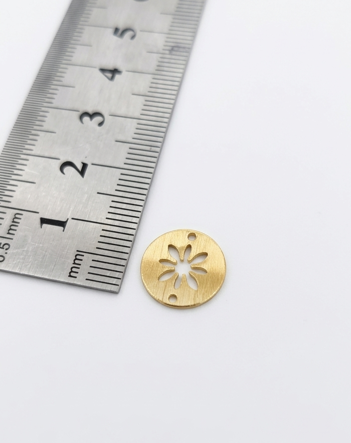 Conector calado superficie satinada