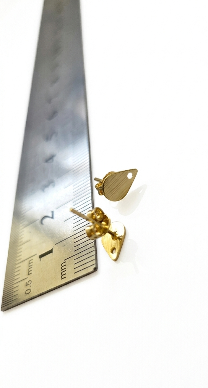 AD012 Base de aro mini gota satinada