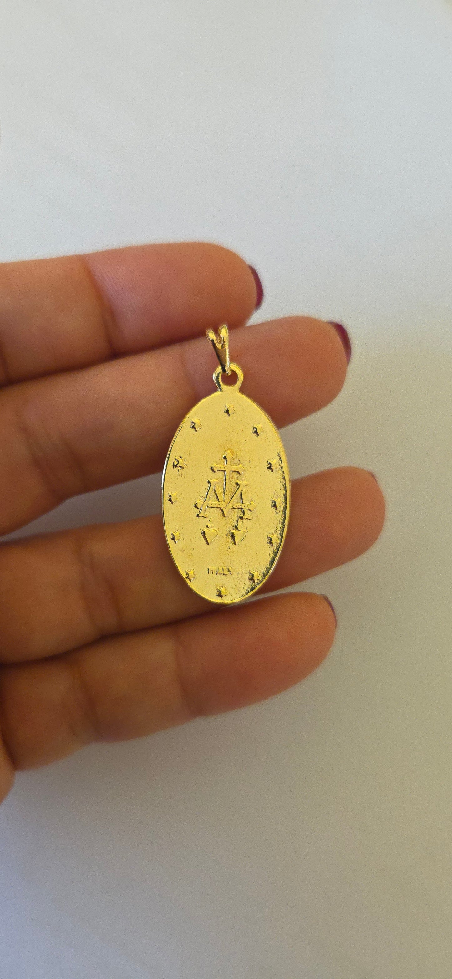 Medalla Virgen Rayos ( Milagrosa) 3 cm