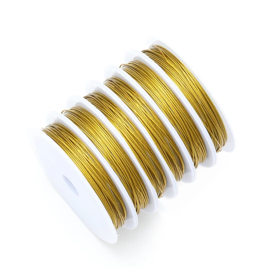 Alambre de acero recubierto para joyería 0,5 MM