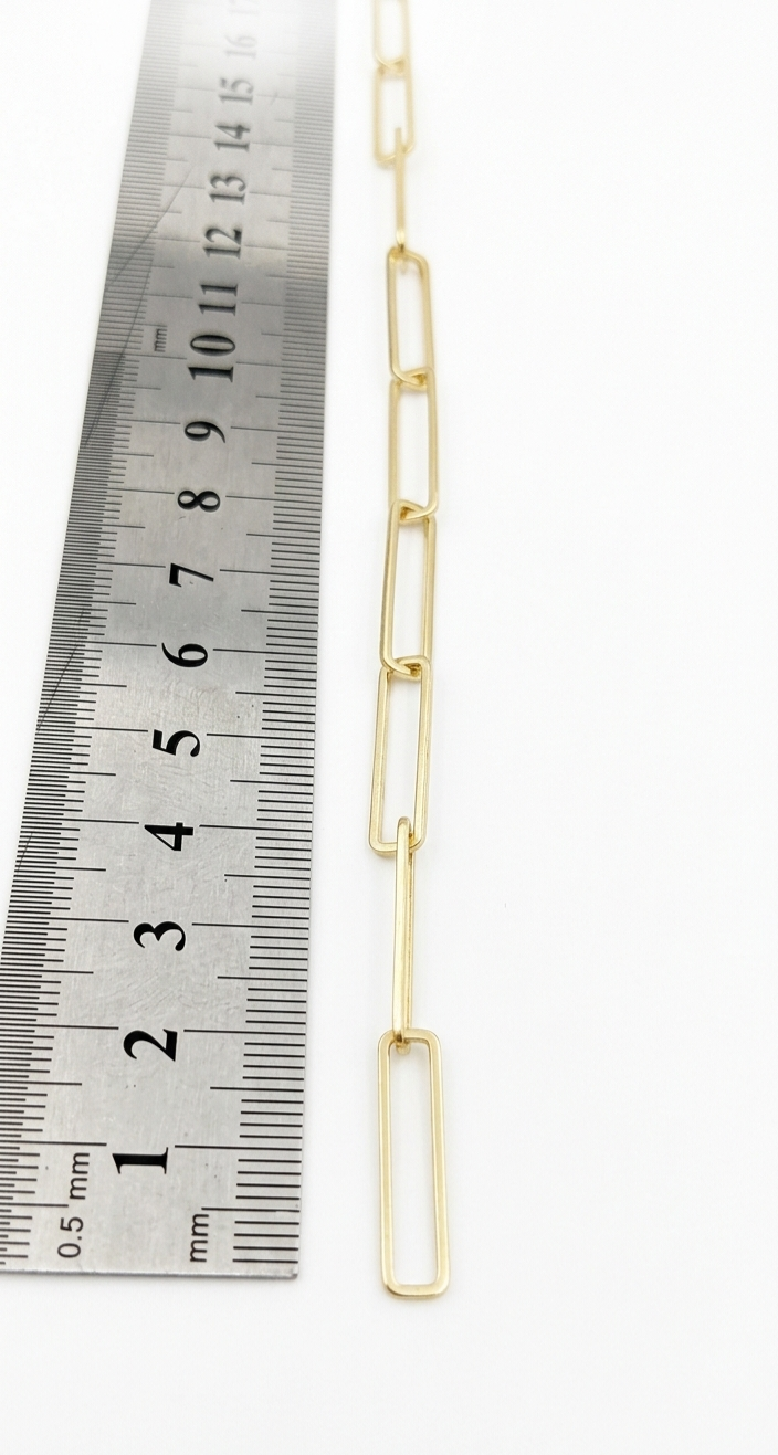 Cadena por metro eslabón rectangular