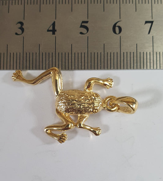 Dije de Ranita Insumo de baño de Oro