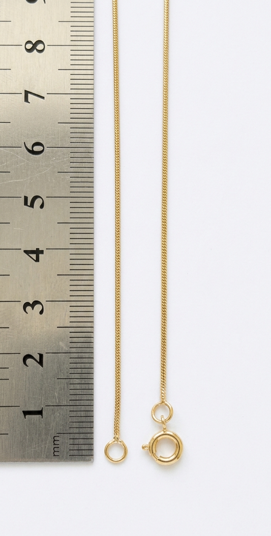 Cadena topo 45 cm oro