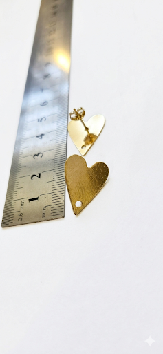 AD005 Base aro corazón satinado