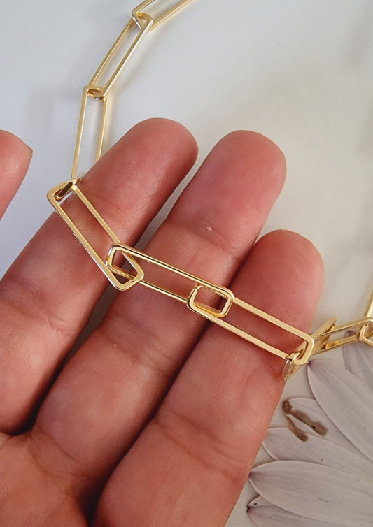 Cadena por metro eslabón rectangular