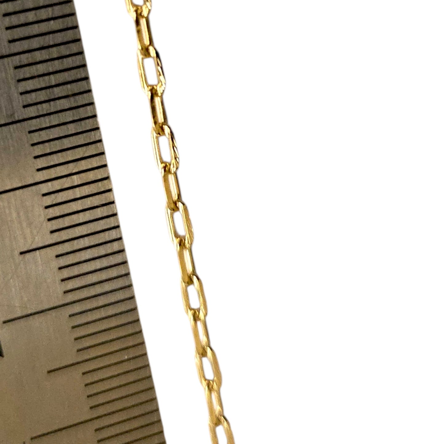 Cadena eslabon rectangular 3 x 2 mm dor