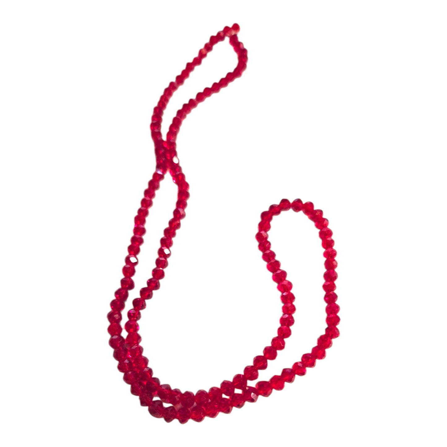 Cristal chino rondell 4 MM rojo