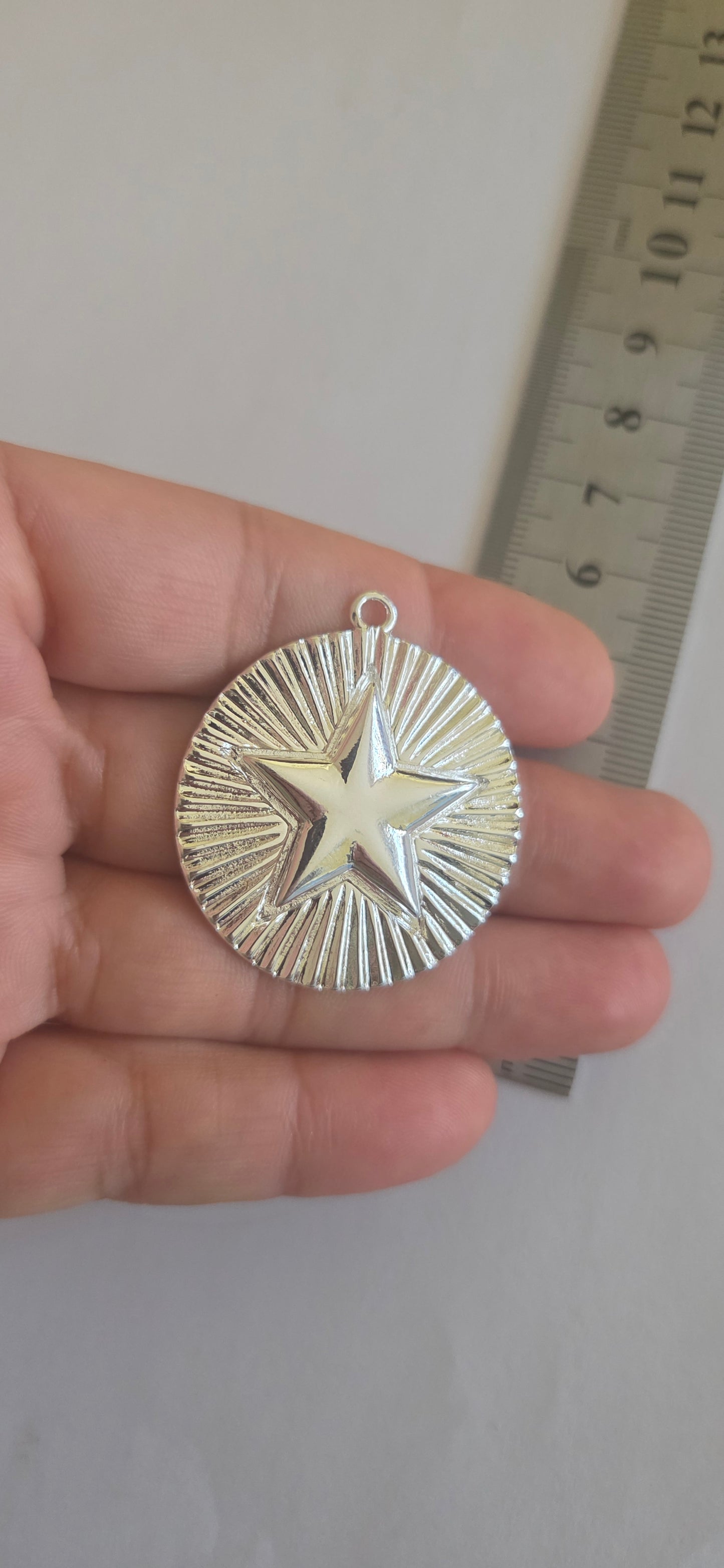Medallón dije estrella silver