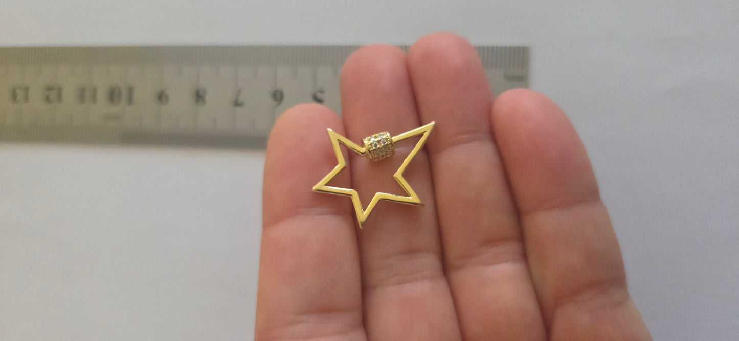 Dije broche de imitación estrella