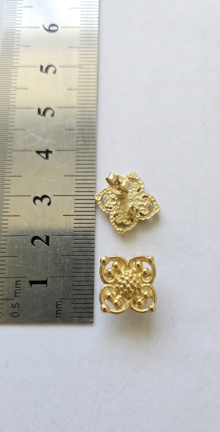 AD013 Base de aro relieve flor