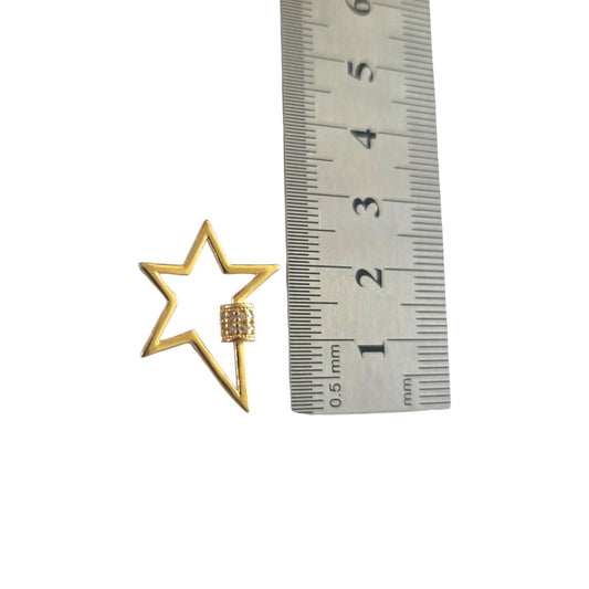 Dije broche de imitación estrella