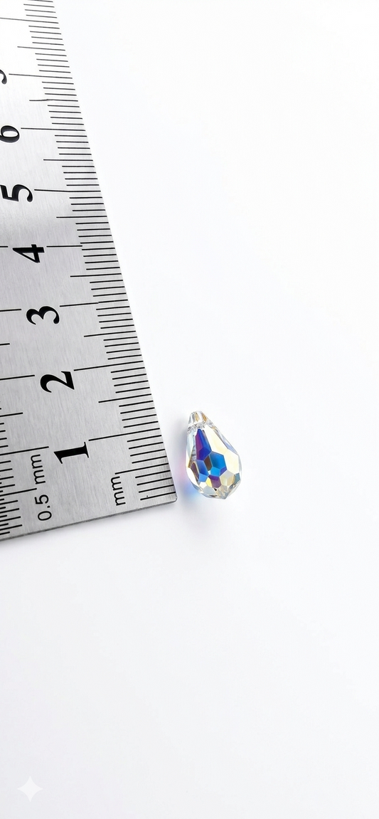 Cristal gota swarovski AB 13 MM